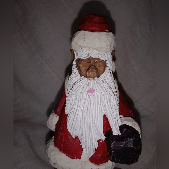 Vintage Dave Constantine Black Santa 1998 Reproduction Figurine Hand Painted - Picture 2 of 7